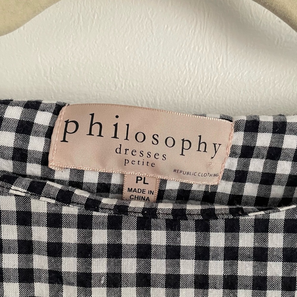 Philosophy B&W Babydoll Dress Size PL - Picture 2 of 3